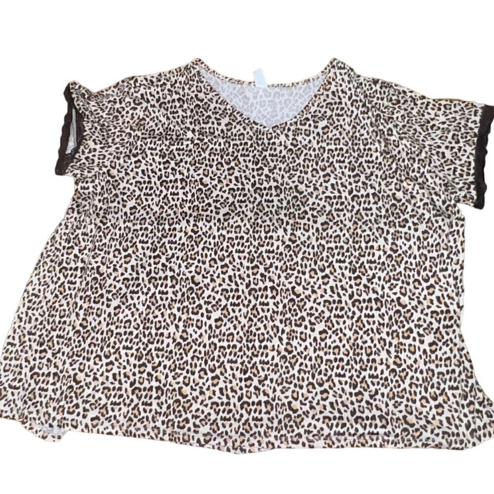 Flora Nikrooz 2X Cheetah Lace Pajama Set
